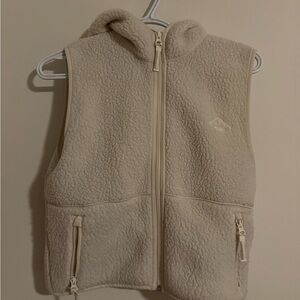 TNA Polar fleece cropped Hooded Vest